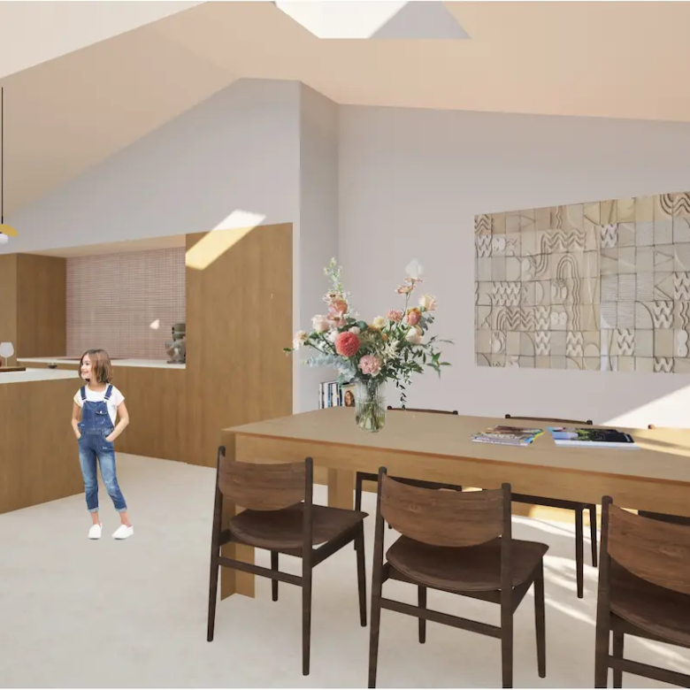 maison neuve avec piscine et jardin Aix en Provence à vendre pièce à vivre