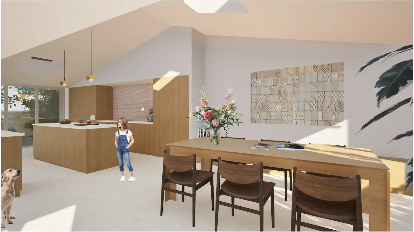 maison neuve avec piscine et jardin Aix en Provence à vendre pièce à vivre