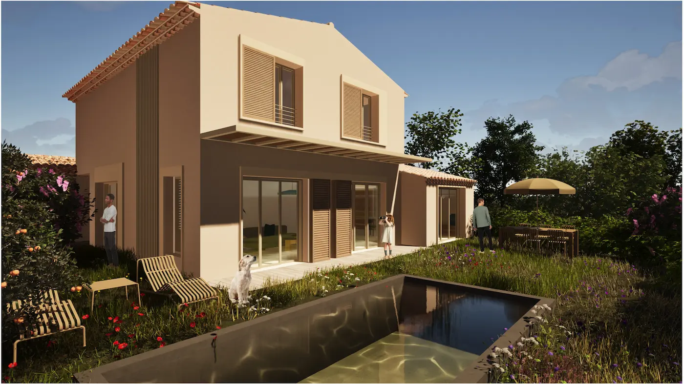 maison neuve avec piscine et jardin Aix En Provence à vendre