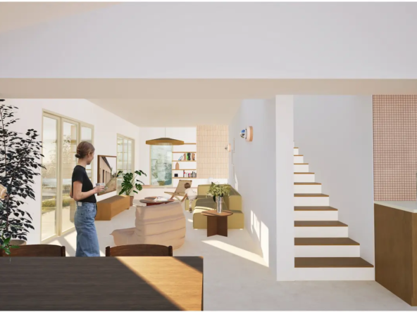 Maison neuve avec piscine et jardin Aix en Provence à vendre -Espace de vie