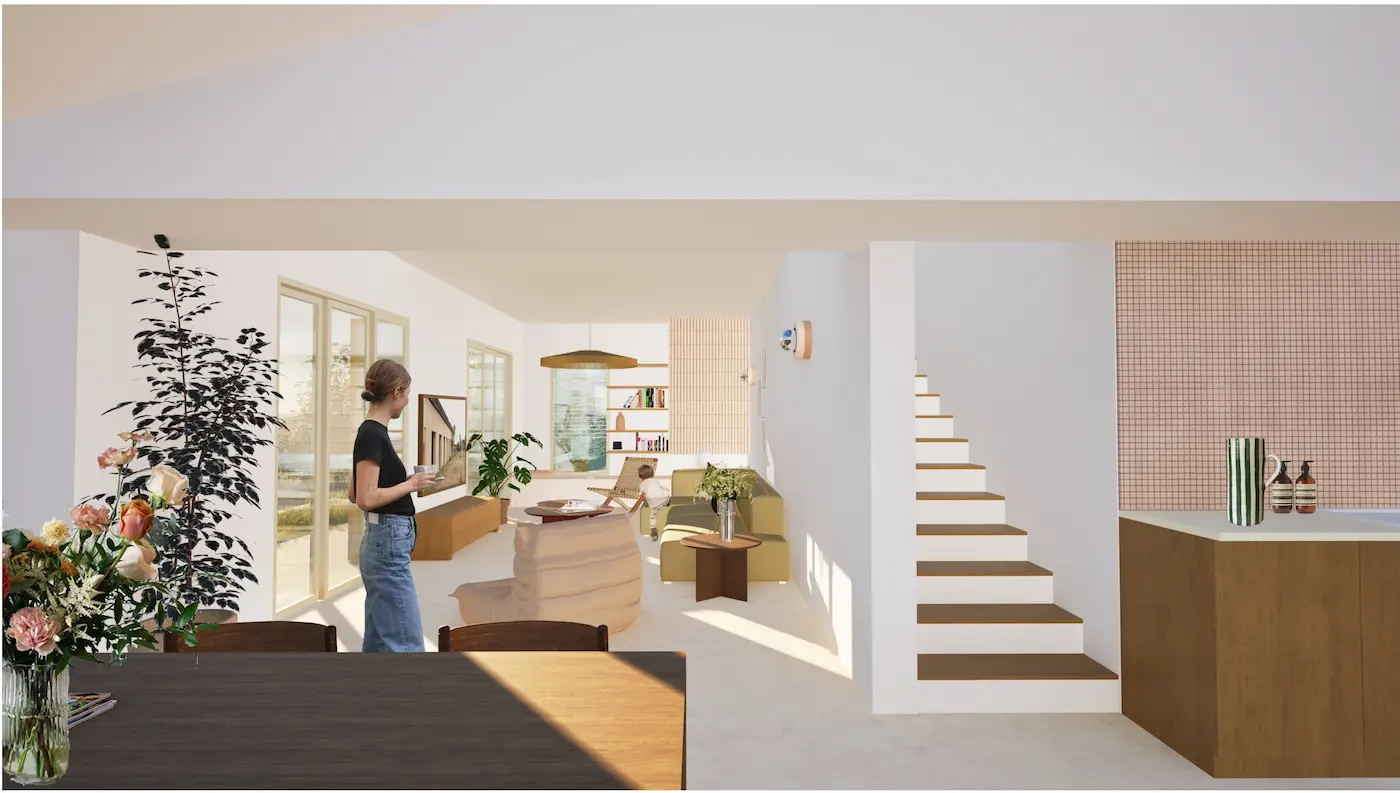 Maison neuve avec piscine et jardin Aix en Provence à vendre -Espace de vie