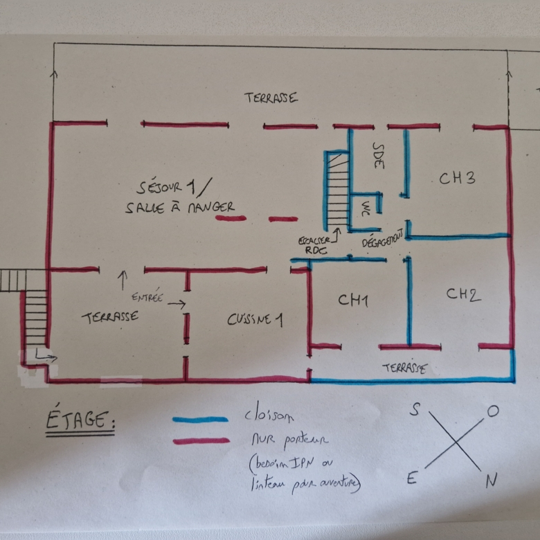 maison à vendre Simiane Collongue plan étage