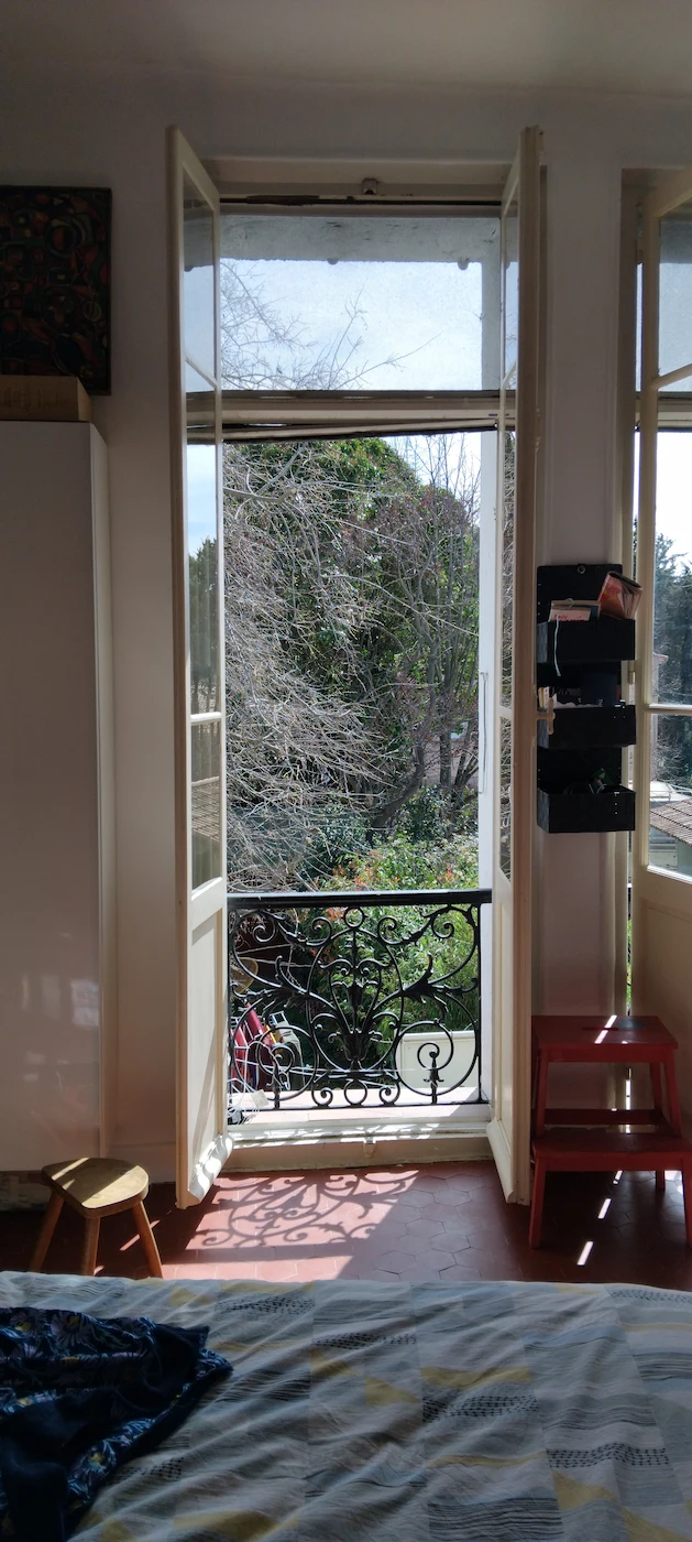 investissement locatif Septemes Les Vallons chambre vue jardin